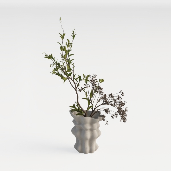 9.5 Inch Rustic Ceramic Farmhouse Flower Large