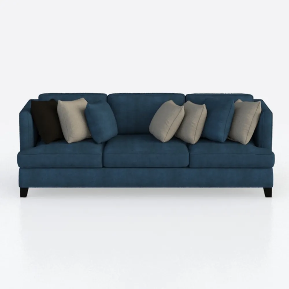 Sectional Sleeper Sofa, 6 Seaters Navy Modular