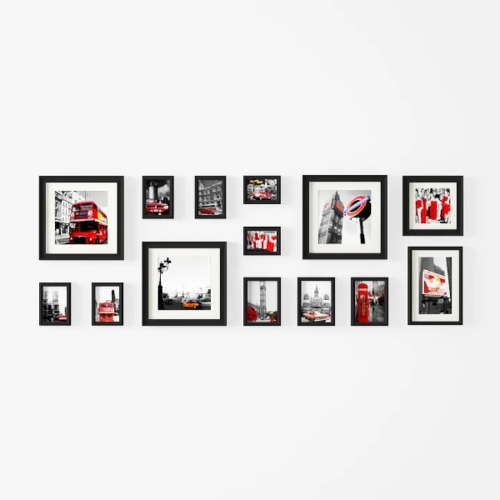 Vittanly 15 Pack Picture Frames Collage Wall Decor