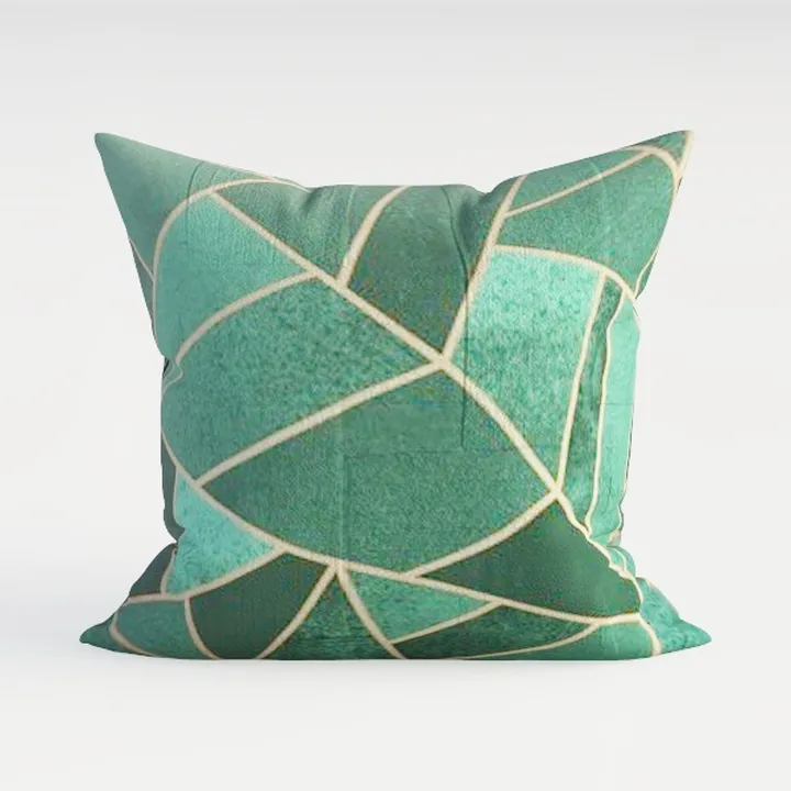 Tropical Palm Leaf Pillow Covers 18x18 Inch