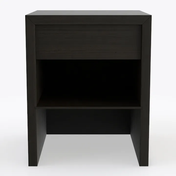 gt2-LC 1 Drawer Metal Handle Bedside Cabinet