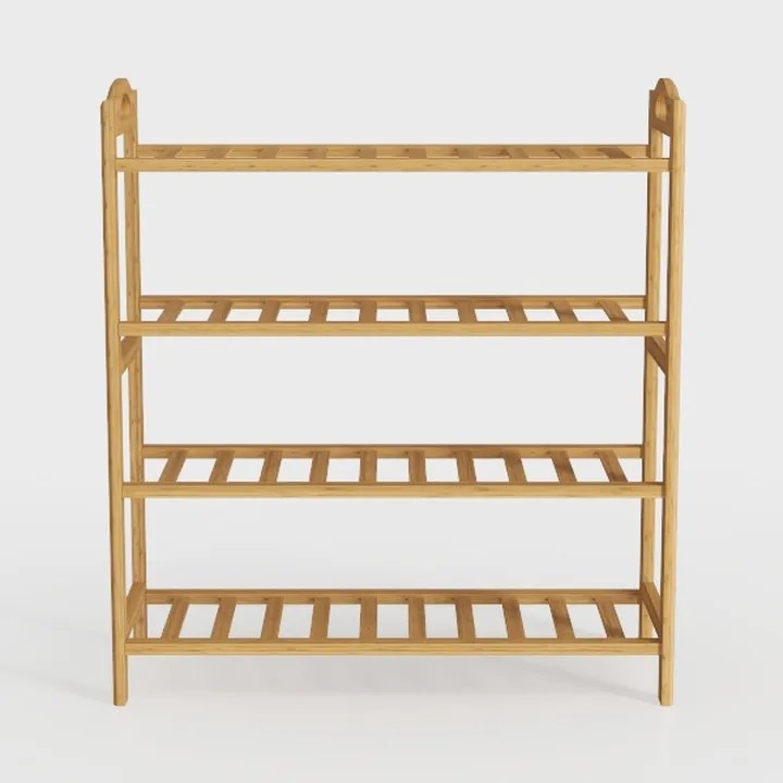 3 Tier Bamboo Shoe Rack for Closet Free Standing