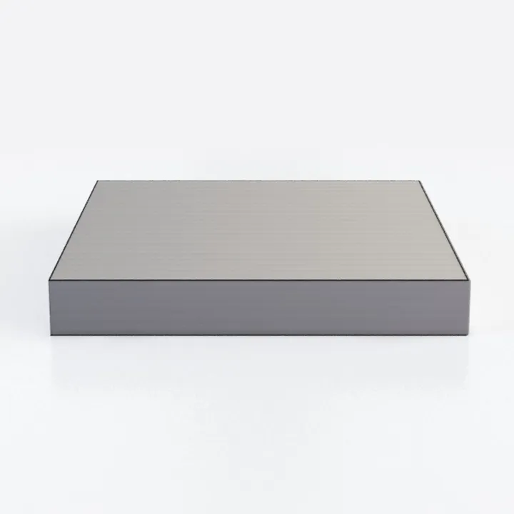 Minimalist Modern Square Coffee Table Solid Wood 3D Model