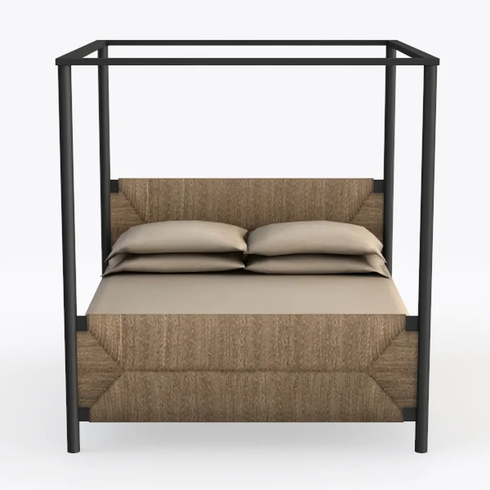 Baxton Studio Beds (Platform), King, Grey/Dark Gre
