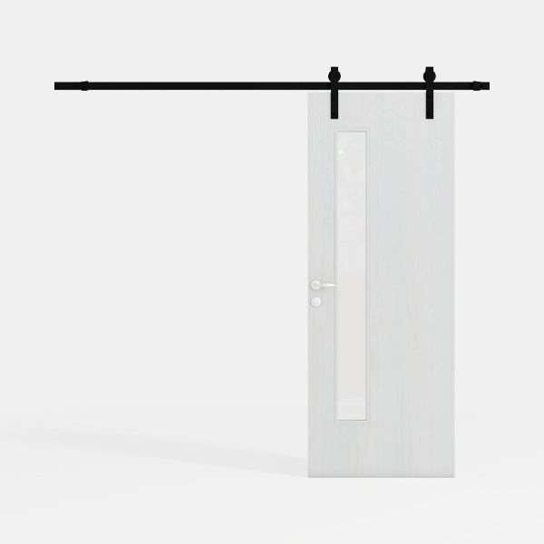 Sliding Barn Door Hardware Kit 6.6 FT Heavy Duty