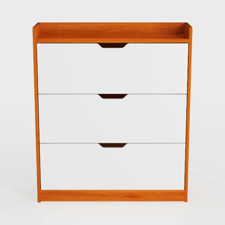 Dynarex Three-Drawer Night Stand - Bedside Table