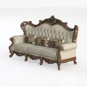 Furniture of America Adelaide Fabric Upholstered Left 45 Degree View