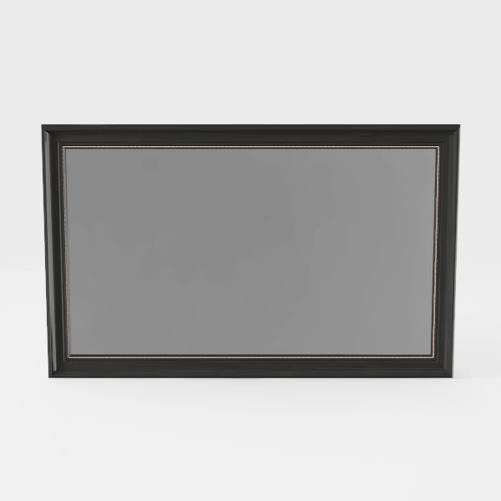 Deborah 70 in. W x 33 in. H Framed Wall Mirror in Dark Espresso