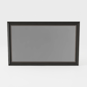 Deborah 70 in. W x 33 in. H Framed Wall Mirror in Dark Espresso