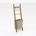 Giantex 5-Tier Bookshelf with Drawer, Narrow Right 45 Degree View