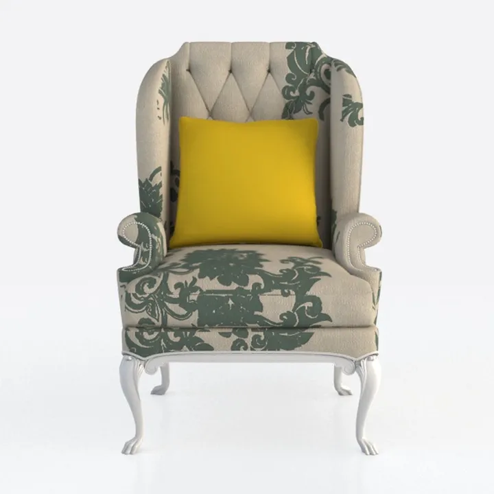 DecorLovee Sage Green Spring Floral Office Chair