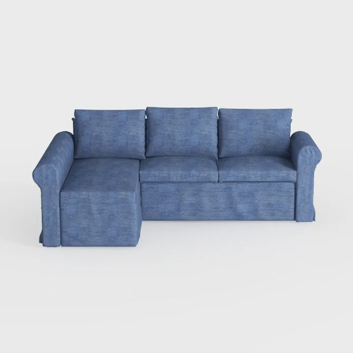 L Shaped Sleeper Sectional Sofa Convertible Pull