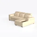 Naomi Home Jenny Sectional Sofa Sleeper with Stora Left 45 Degree View