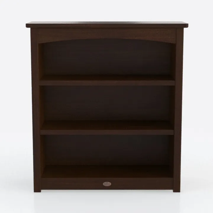 Lorell Walnut Laminate Bookcase, 36" x 36" x 12"