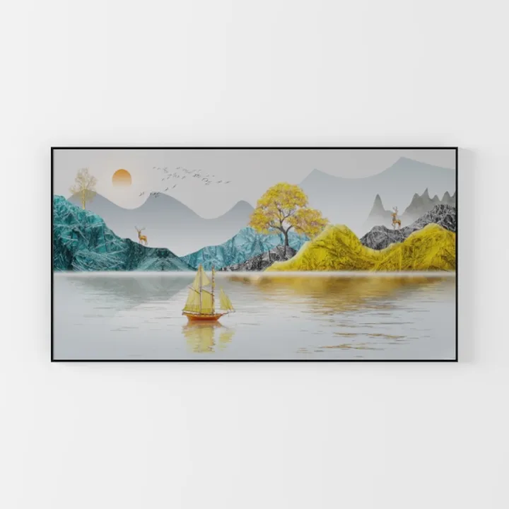 Tuscany Farmland and Cypress Trees Oversized