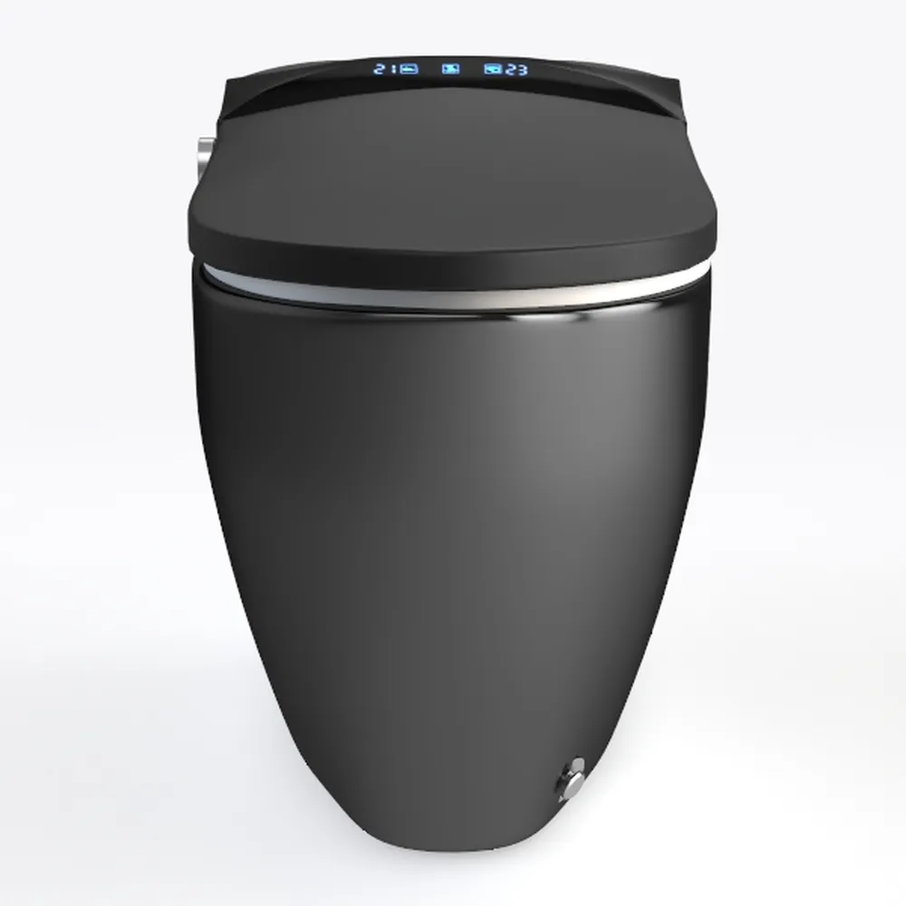12“ Elongated Smart Toilet with Egg-Shaped,Foot