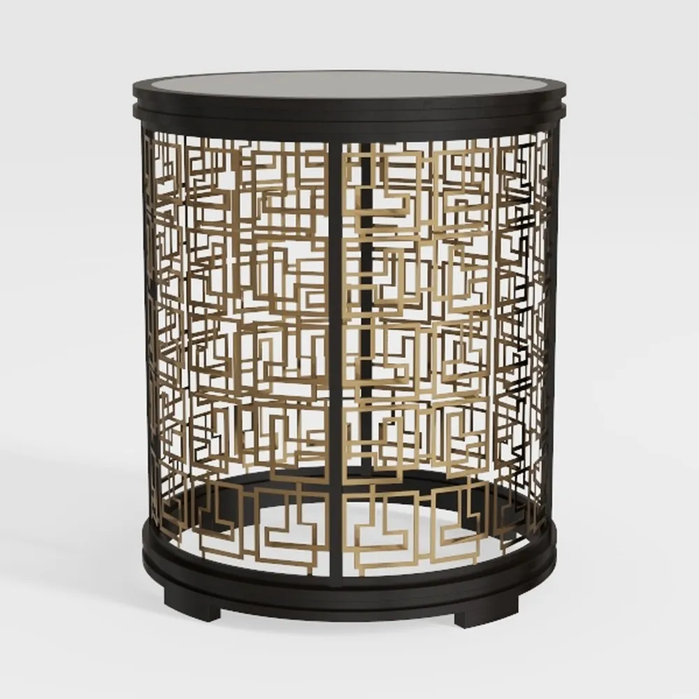 Steve Silver Furniture Roland Round Marble End