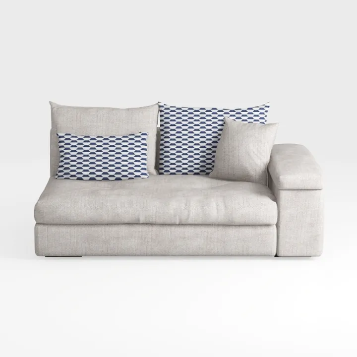 KEIKI 112" Modular Sofa, Soft Cushioned Lounge