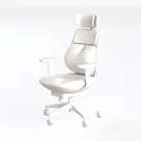 Ergonomic Modern Office Desk Chair with Adjustable Left 45 Degree View