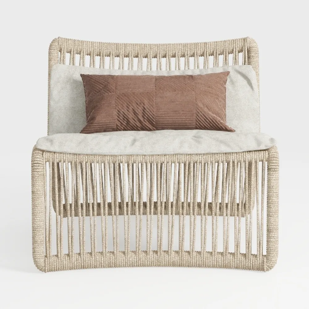 Generic Modern Nordic Rattan Lounge Chair – Elegan