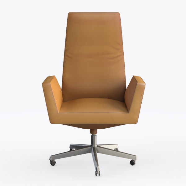 Summit Mid-Century Modern Faux Leather Conference 