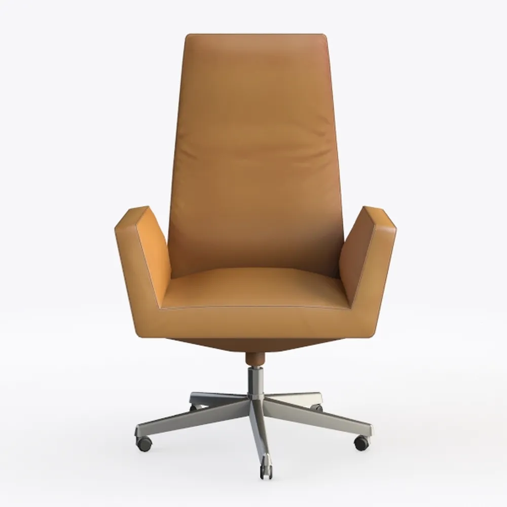 Summit Mid-Century Modern Faux Leather Conference 