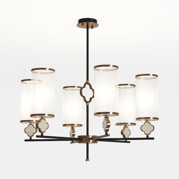 5-Light Kitchen Chandeliers Over Table, Farmhouse