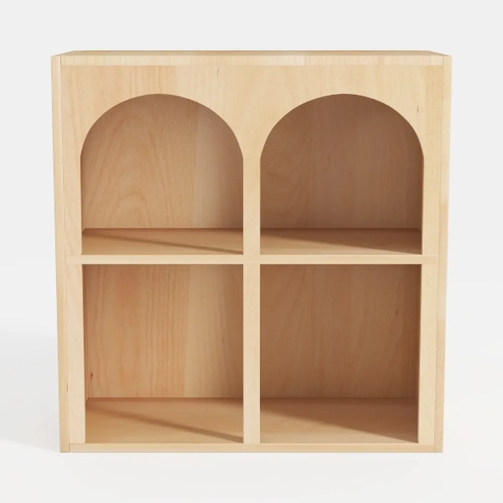 AVZEAR Modern Floor Corner Cabinet, Small Curved