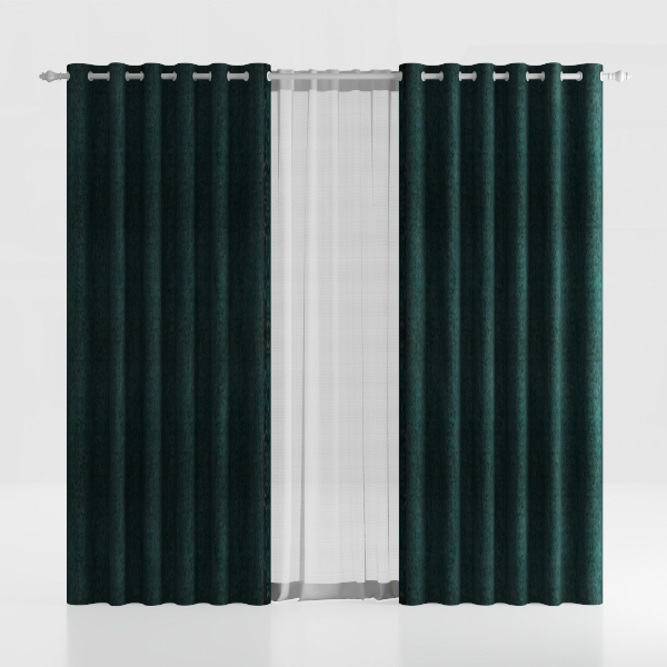PrinceDeco 100% Blackout Curtains with Black Liner