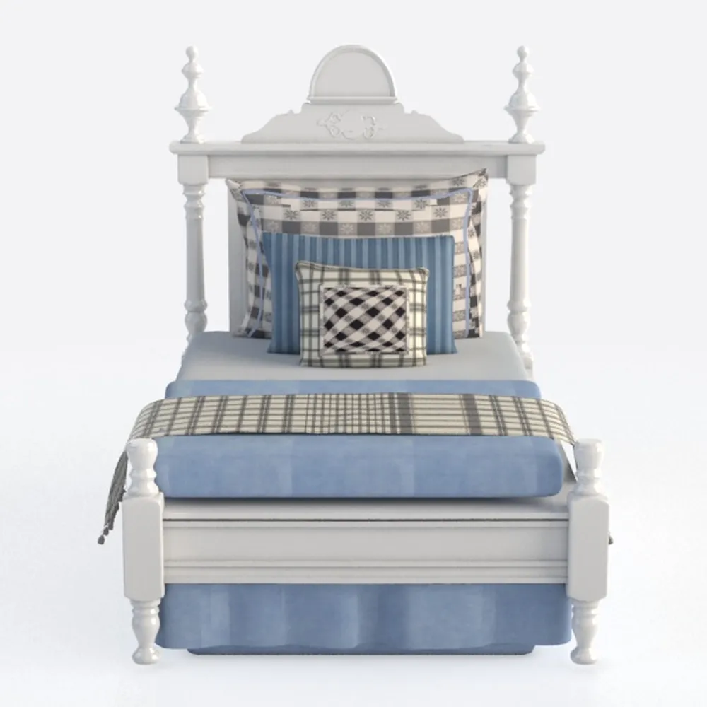 American Woodcrafters Rodanthe Dove White Queen Wo