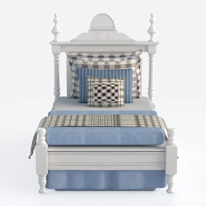 American Woodcrafters Rodanthe Dove White Queen Wo