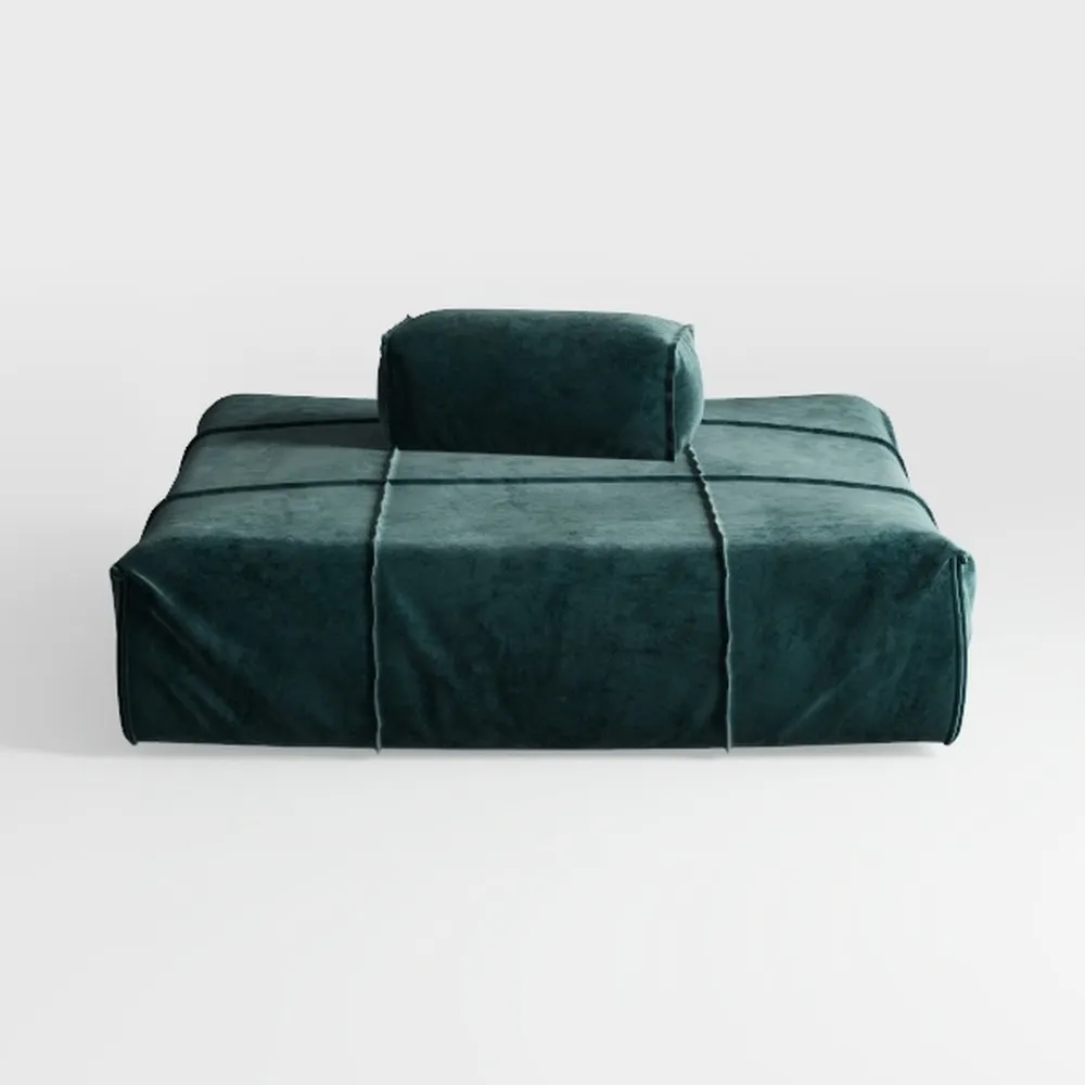 72" Modular Sectional Sofa Bed with Pull-Out Desig