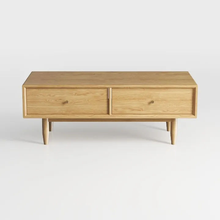 Dowinx Boho Coffee Table with Storage, 42" Wood