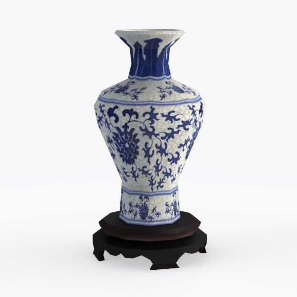 Classical Blue-and-White Porcelain Vase