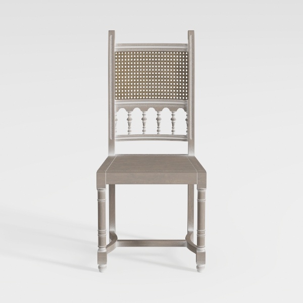 Benjara Rizi Counter Height Chair Set of 2, Carved