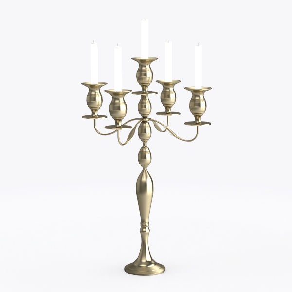 Peohud 5-Candle Metal Candelabra, 10 Inch Tall 5