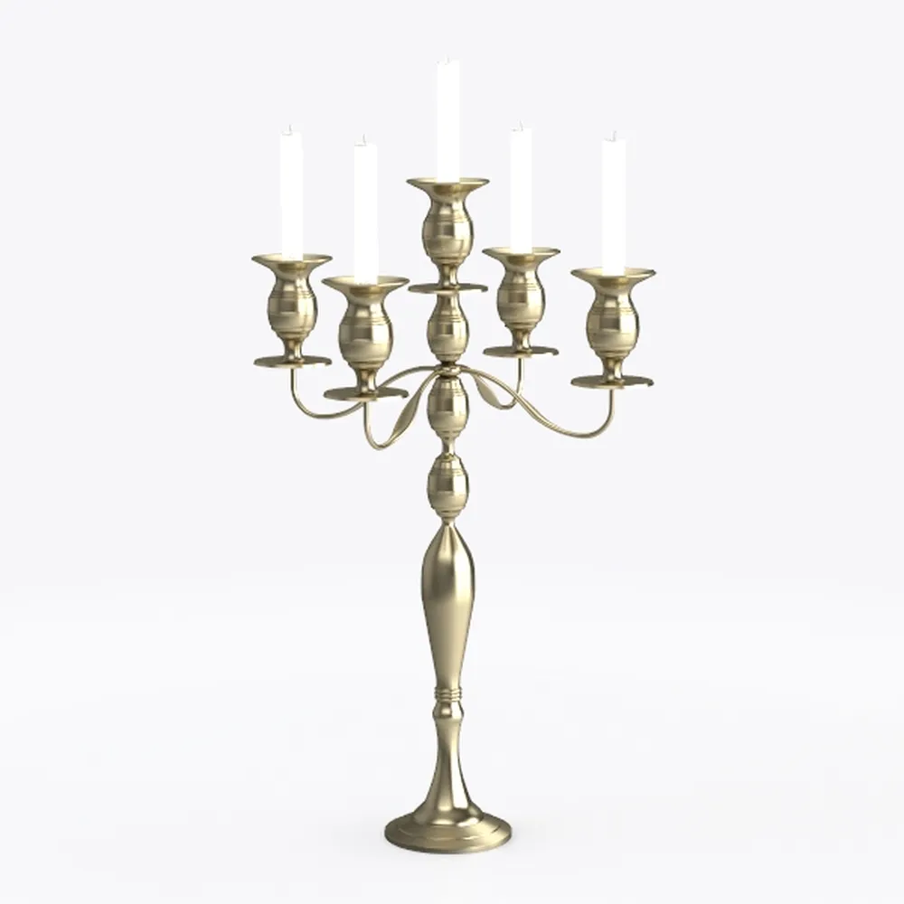 Peohud 5-Candle Metal Candelabra, 10 Inch Tall 5