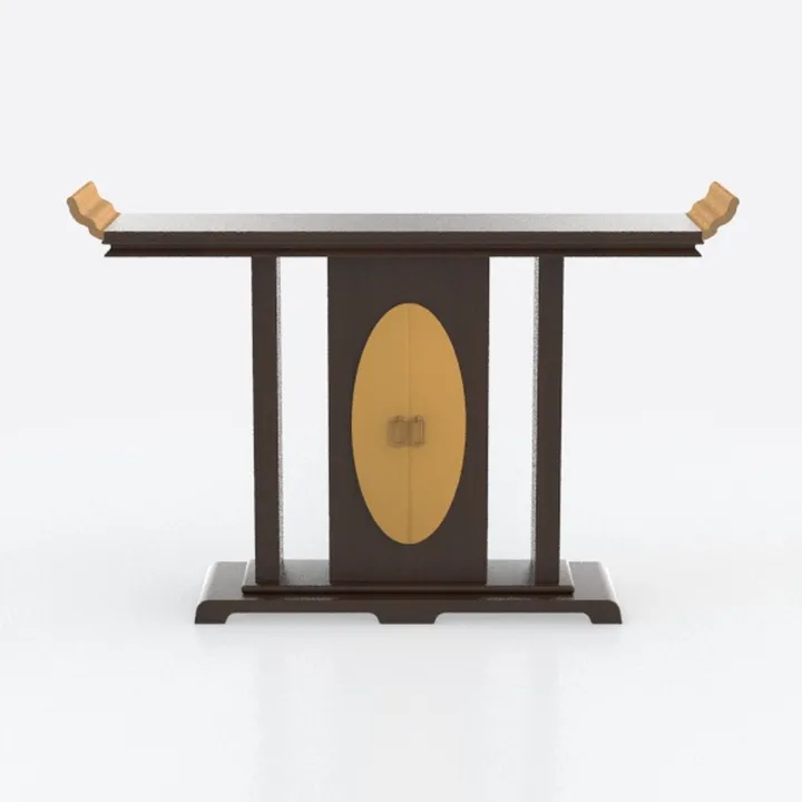 Altare per Meditazione e Preghiera in Piedi,Armadietto Buddhista per Santuario Personale, Tavolo da Meditazione con Spazio di Archiviazione, Santuario Buddhista in Legno Massello, Mobile per Preghiera
