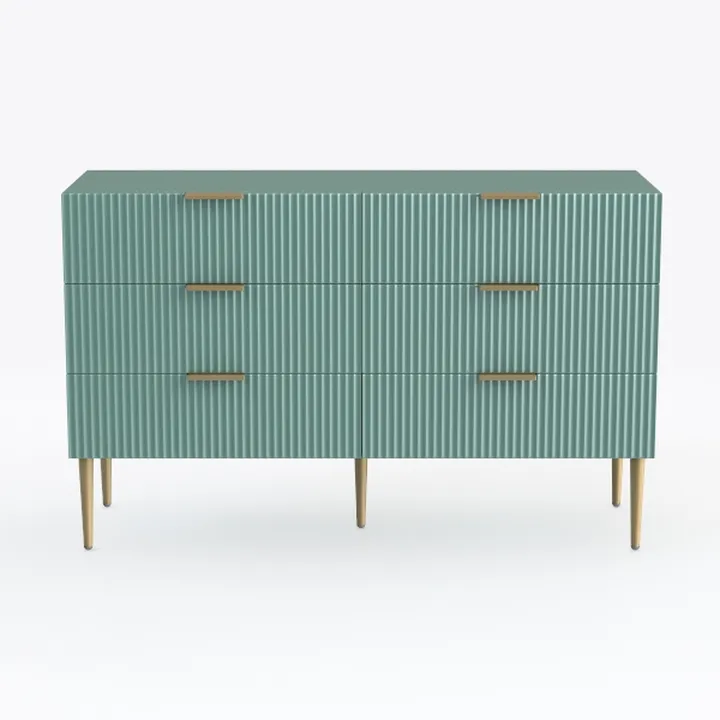 Dresser for Bedroom, Fluted Modern Dresser with