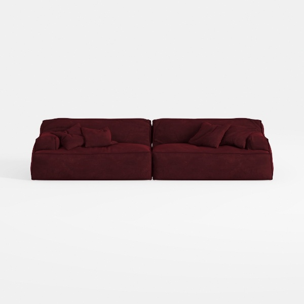 Costaelm Springfield 128" Chenille Modular U-Shape