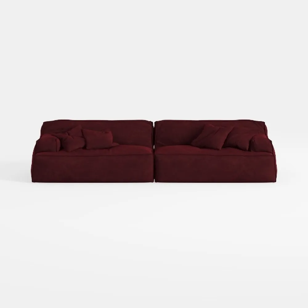 Costaelm Springfield 128" Chenille Modular U-Shape