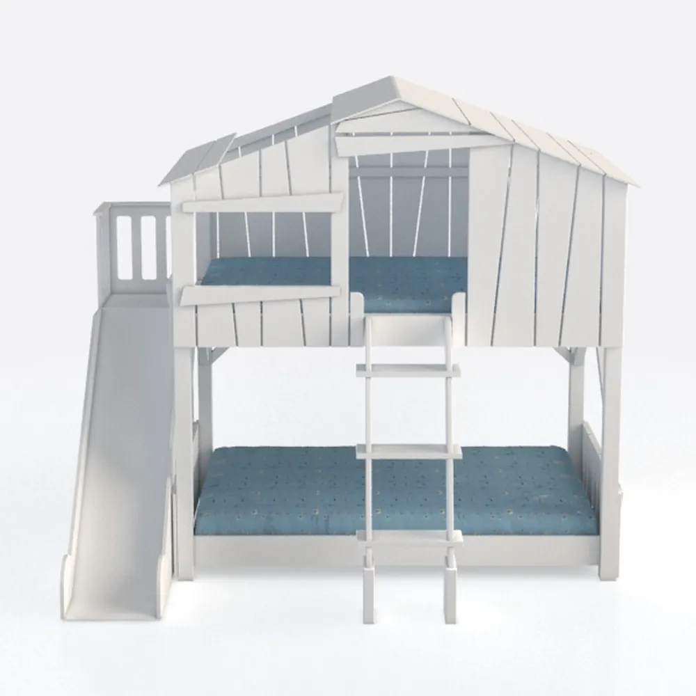 Harper & Bright Designs House Bunk Beds with Slide