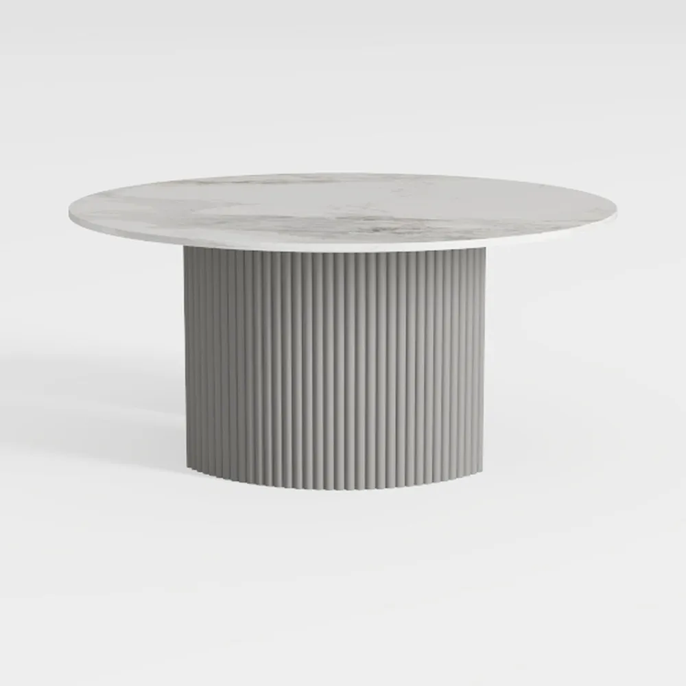 Black Round Coffee Table Modern, Contemporary Mini