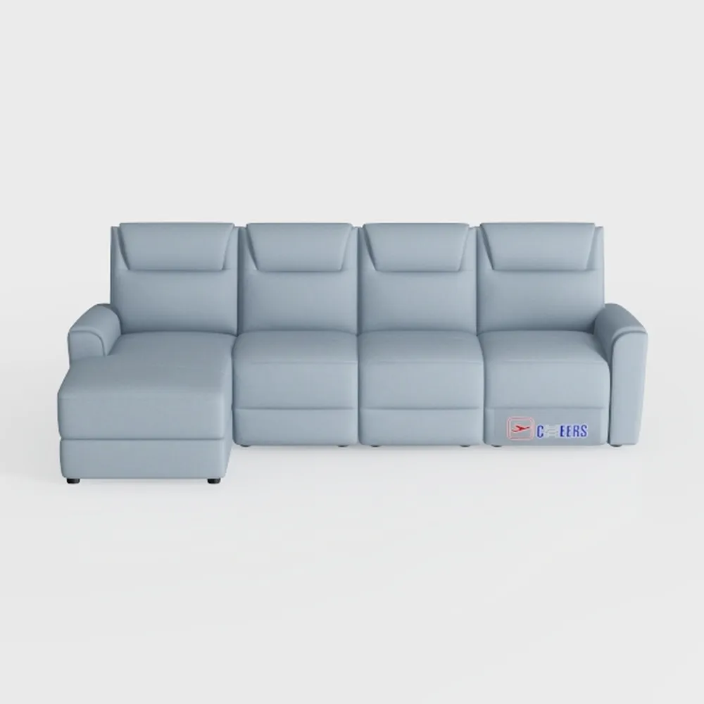 Furniture of America Ronan Modern Leather Sectiona