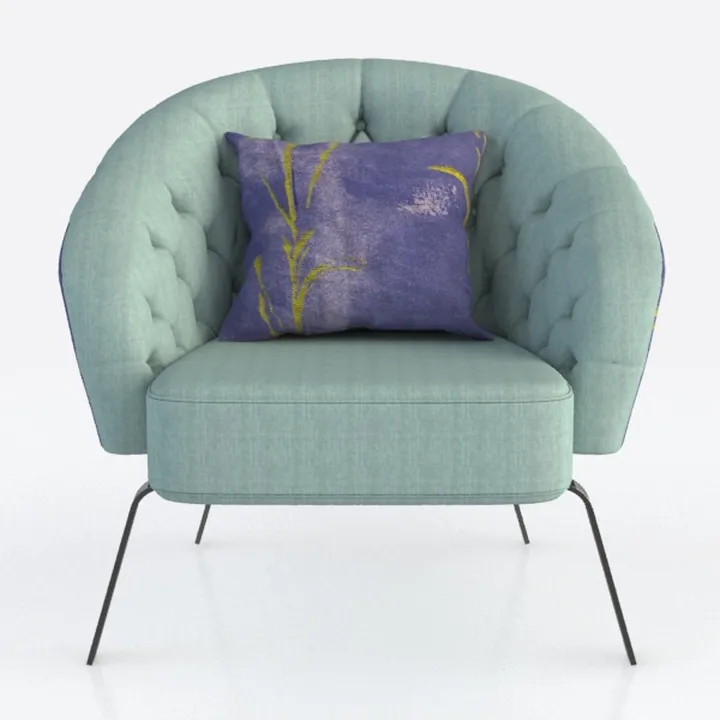 Swivel Chair Low-Back Office Chair Cotton and Line