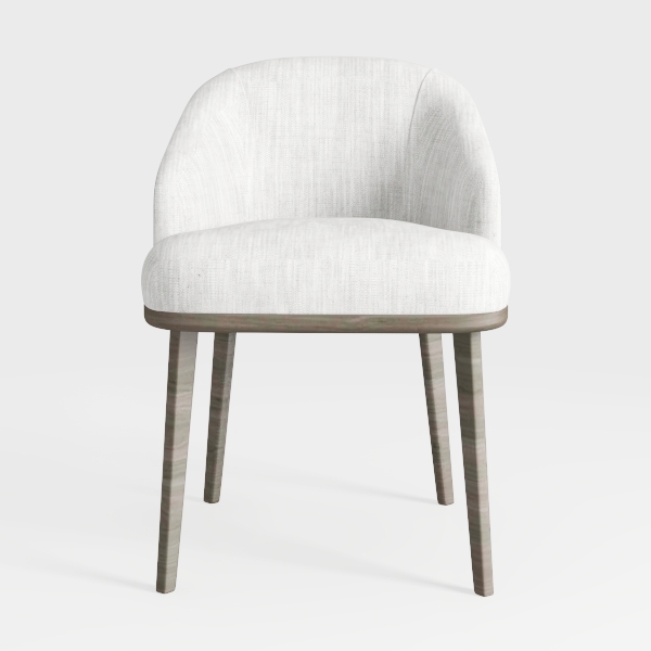 Upholstered Dining Chairs Set of 2, Modern Faux