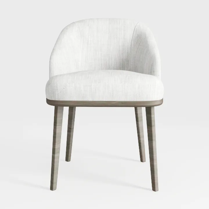 Upholstered Dining Chairs Set of 2, Modern Faux