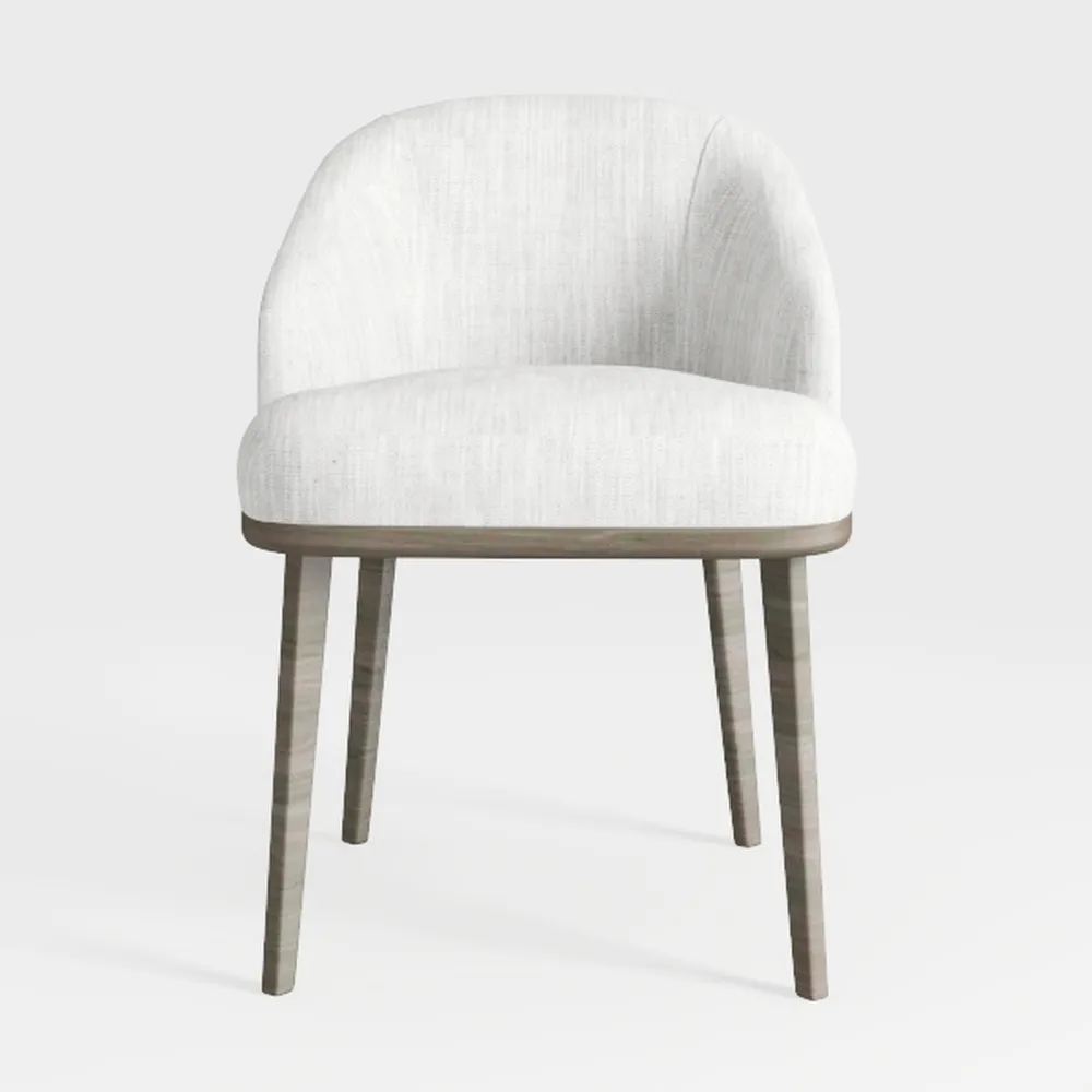 Upholstered Dining Chairs Set of 2, Modern Faux