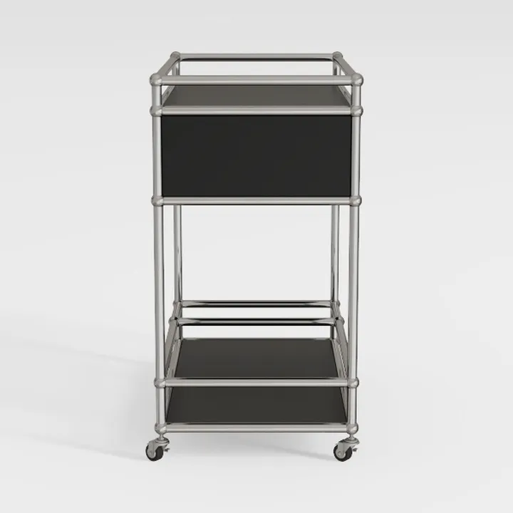 Designer Aviator Bedside Table - Aluminium Home Of
