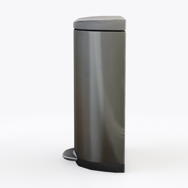 Simplehuman™ Stainless-Steel Semi-Round Step Trash Can